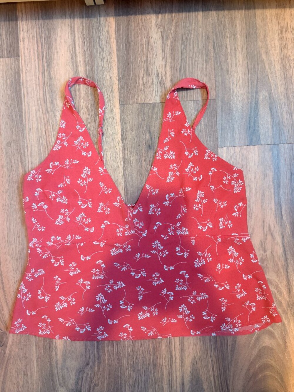 Abercrombie & Fitch Coral Floral Halter Top - Size L